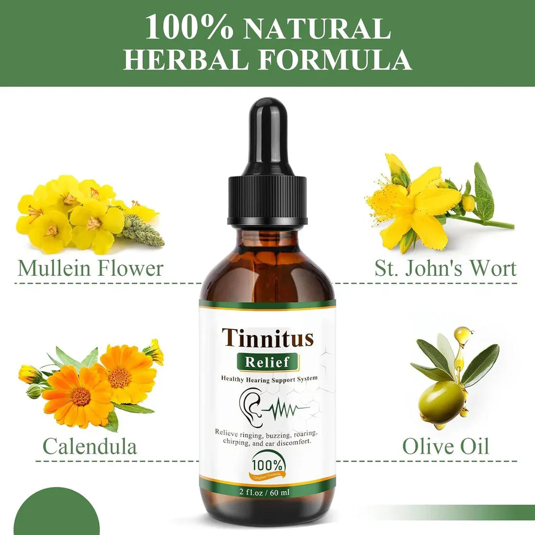 Herbal Tinnitus Relief Ear Drops – کان کےتمام مسائل کےلیے