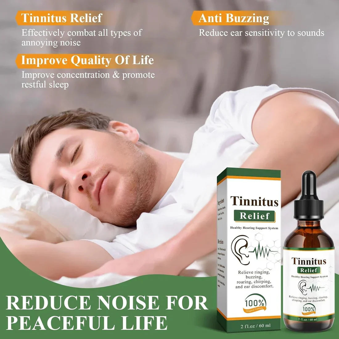 Herbal Tinnitus Relief Ear Drops – کان کےتمام مسائل کےلیے